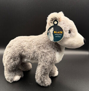 🐺 Salesforce “Blaze” Plush Wolf – 14” Corporate Mascot Stuffed Animal w/ Tags